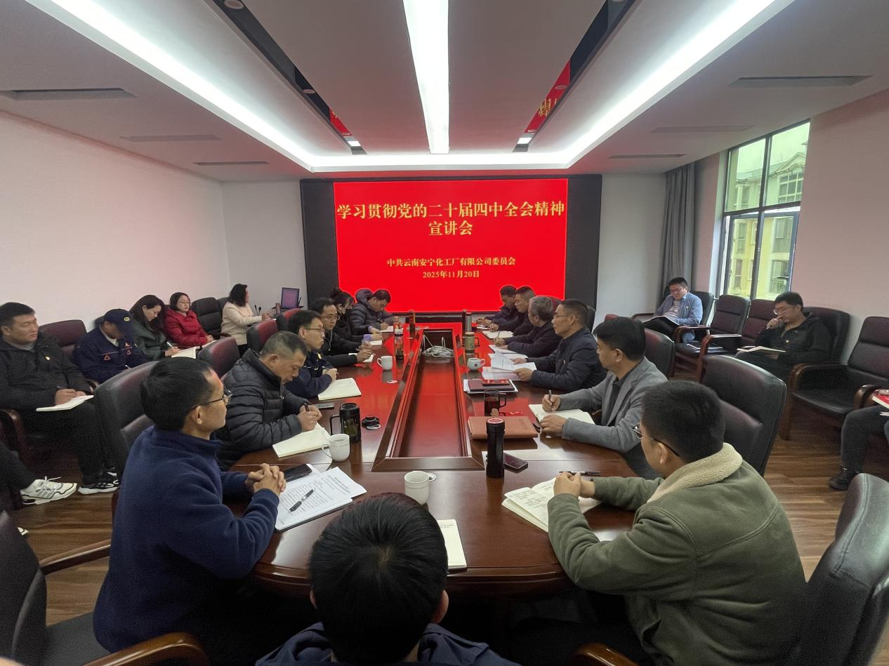 公司黨委召開學習貫徹黨的二十屆 四中全會精神宣講會